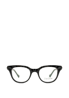 Yohji Yamamoto cat-eye frame glasses - Black