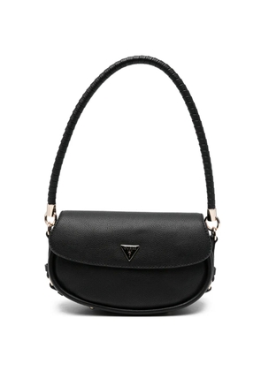 GUESS USA Danya triangle logo leather tote bag - Black