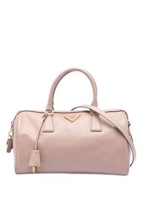 Prada Pre-Owned 2013-2025 Saffiano Lux Convertible Bowler Bag satchel - Pink
