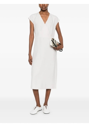Calvin Klein V-neck midi dress - Neutrals