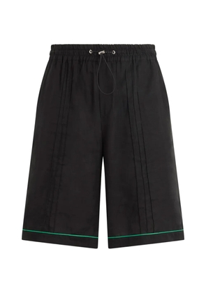 Philipp Plein drawstring pleated shorts - Black