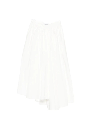 Self-Portrait pleated asymmetrical skirt - White