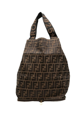 Fendi Pre-Owned 20th Century Zucca Canvas and Nylon Foldable tote bag - Brown
