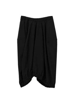 Black Comme Des Garçons asymmetric-hem midi skirt