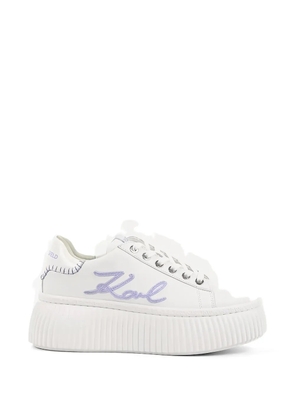 Karl Lagerfeld Kreeper flatform sneakers - White
