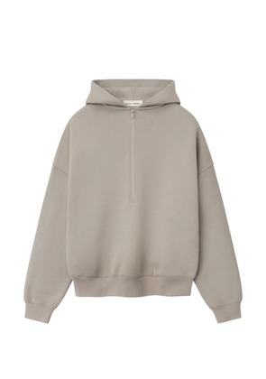 FEAR OF GOD ESSENTIALS half zip lounge hoodie - Neutrals