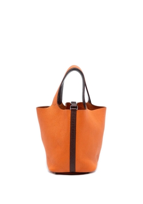 Hermès Pre-Owned 2003 Bicolor Clemence Picotin 18 handbag - Brown