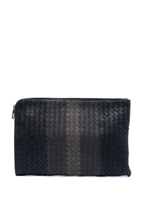 Bottega Veneta Pre-Owned 2012-2025 Tricolor Nappa Intrecciato clutch bag - Black