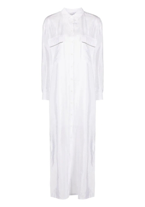 Fabiana Filippi side-slits shirt dress - White
