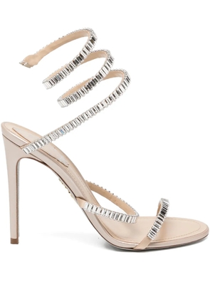 René Caovilla 105mm Cleo Spark heeled sandals - Neutrals