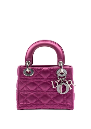 Christian Dior Pre-Owned 2011 Mini Satin Cannage Lady Dior satchel - Pink