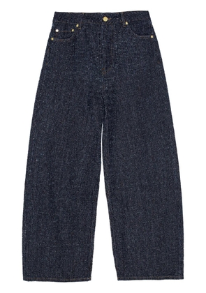 GANNI wide-leg denim trousers - Blue