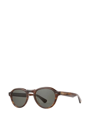 Garrett Leight Mcnally round sunglasses - Brown