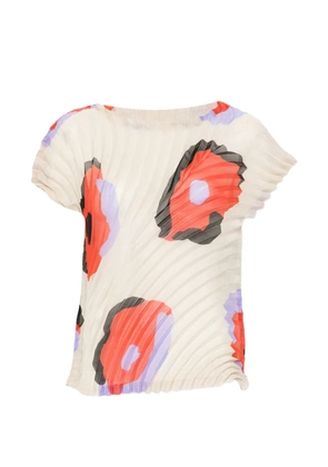 Issey Miyake Verve pleated blouse - Neutrals