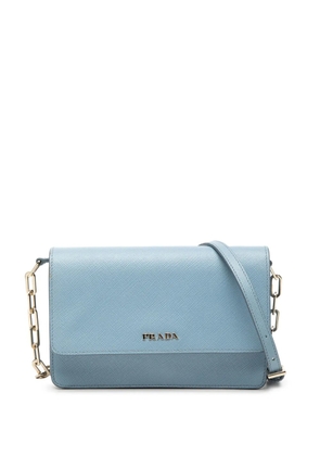 Prada Pre-Owned 2013-2026 Saffiano Lux Wallet On Chain crossbody bag - Blue