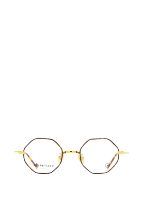 Eyepetizer Yosemite geometric-frame glasses - Brown