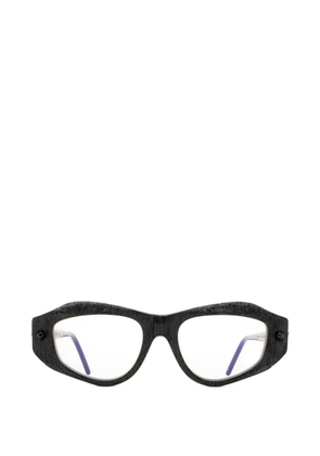 Kuboraum geometric-frame glasses - Black
