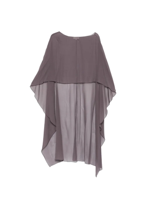 Antonelli Herve boat-neck cape - Purple