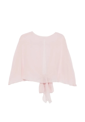 Antonelli Christian tie-knot cape - Pink