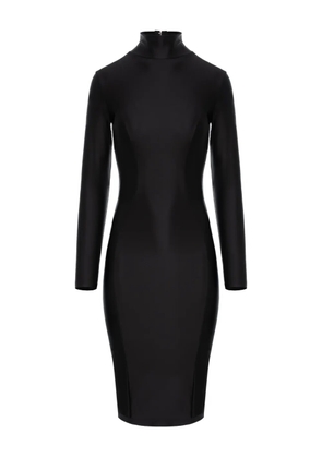 Murmur Cast long-sleeve midi dress - Black
