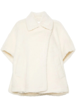 Max Mara Tebe cape - White