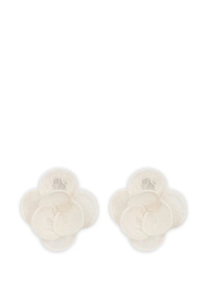 David Koma flower stud earrings - Neutrals