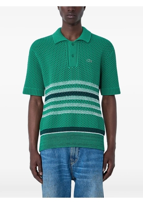 Lacoste textured-knit polo shirt - Green