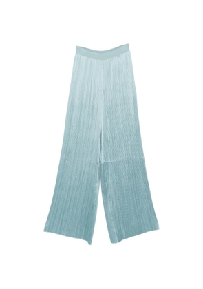 JOSEPH Amber plissé palazzo pants - Blue