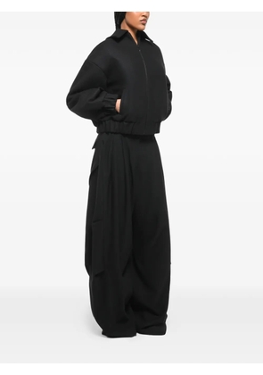 ANOUKI concealed-fastening baggy trousers - Black