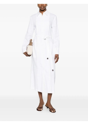 Max Mara belted midi dress - White