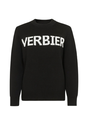 JURTA graphic crew-neck sweater - Black