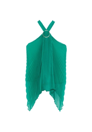 Max Mara Mxevalzer ring pleated top - Green