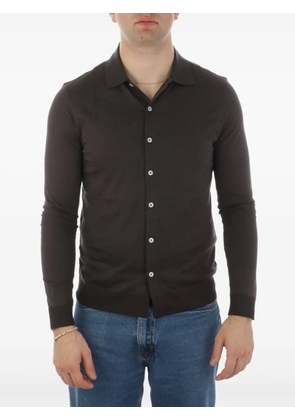 Altea fine-knit polo shirt - Brown