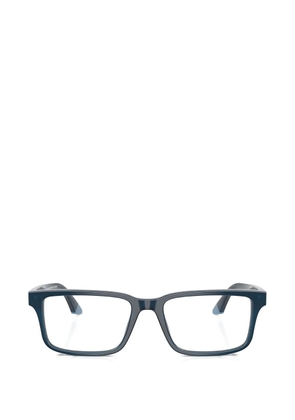 Emporio Armani rectangle frame glasses - Blue