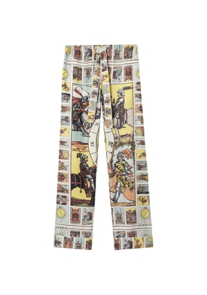 Burberry Tarot silk pyjama trousers - Yellow