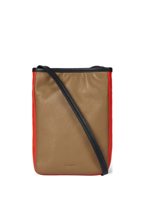 Paul Smith colourblock strap pouch - Brown
