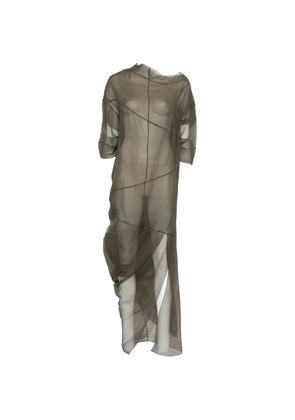 Cortana sheer panel dress - Green