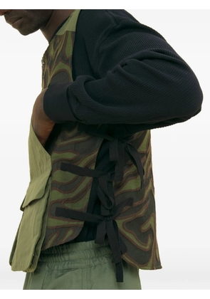 Nicholas Daley zip wavy jacket - Green