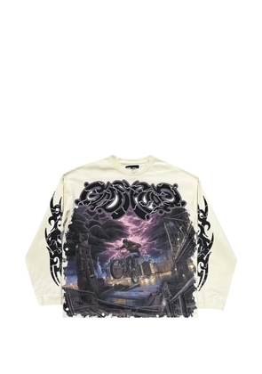 GODSPEED graphic-print long-sleeved T-shirt - White