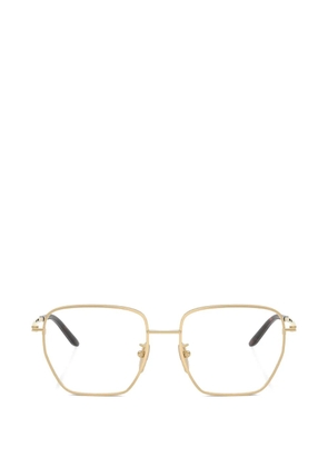 Prada Eyewear geometric-frame glasses - Gold
