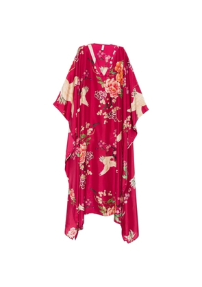 Dolci Follie floral-print maxi kaftan - Pink
