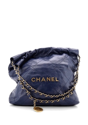CHANEL Pre-Owned 22 Chain Quilted Calfskin Small hobo bag - Blue