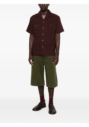 Drôle De Monsieur chest-pockets buttoned shirt - Brown