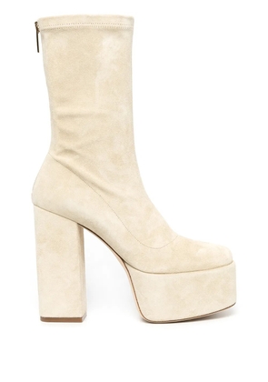 Paris Texas Lexy 130mm platform boots - Neutrals