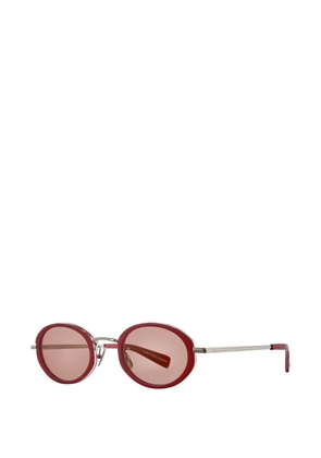 Garrett Leight Alper oval-frame sunglasses - Red