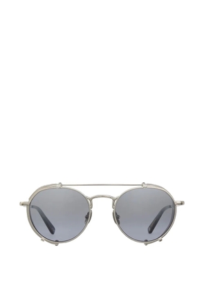 Garrett Leight Ocampo round-frame sunglasses - Silver