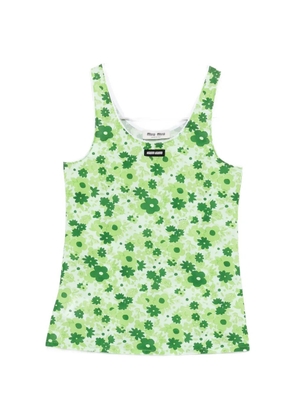 Miu Miu floral-print top - Green