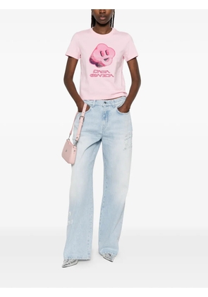 Casablanca ripped-letter jeans - Blue