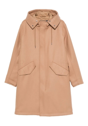 Herno flap-pocket hooded coat - Neutrals