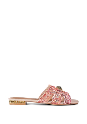 Kurt Geiger London woven embellished loafers - Pink